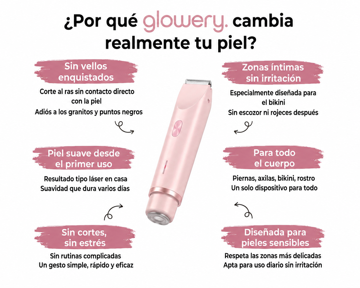 Maquinilla 2 en 1 para Bikini y Cuerpo Glowery®